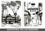 do architectural hand sketches and illustrations